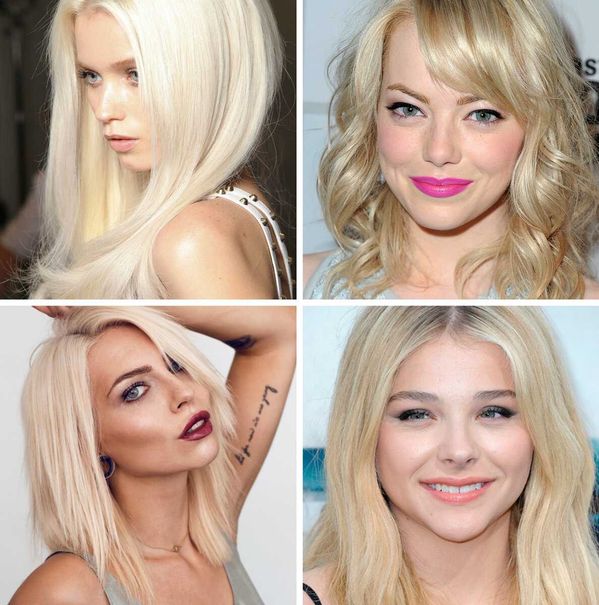 Оттенки блонда с названиями и фото: цвета, палитра, подобрать модные