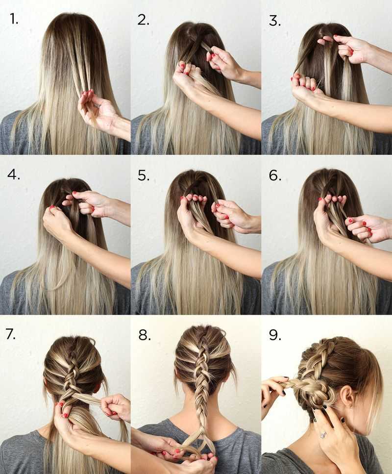 Прически на основе плетения кос на длинные и средние волосы. пошаговые инструкции с фото