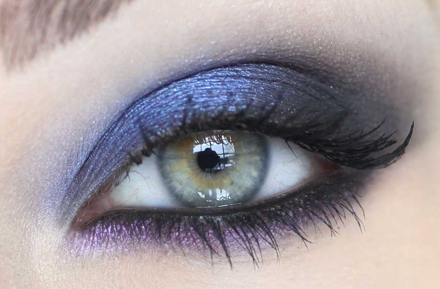 Повседневный макияж для серо-голубых глаз пошагово с фото