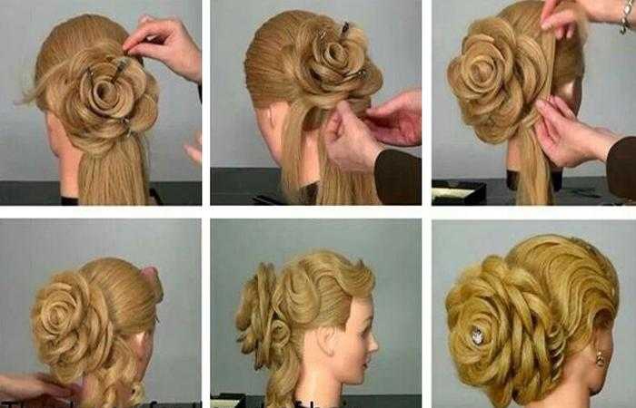 Прическа роза: как сделать розочку на длинные волосы