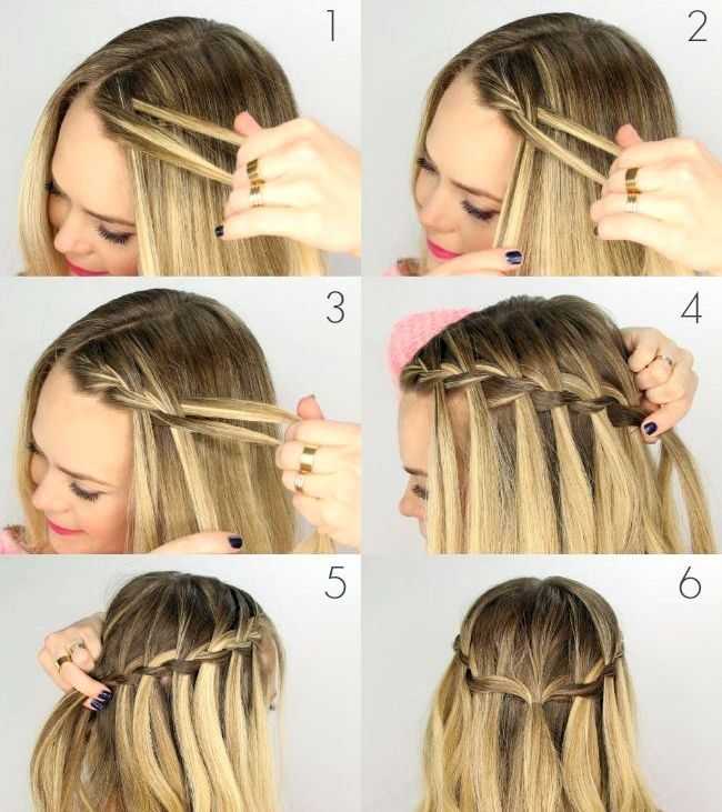 Плетение кос на средние волосы - схемы, пошаговые масстер классы с фото и видео