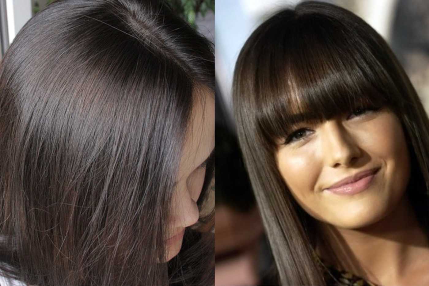 Пепельно каштановый цвет волос фото до и после окрашивания