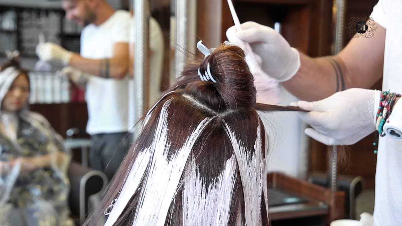 Красивое мелирование на черный цвет волос с фото