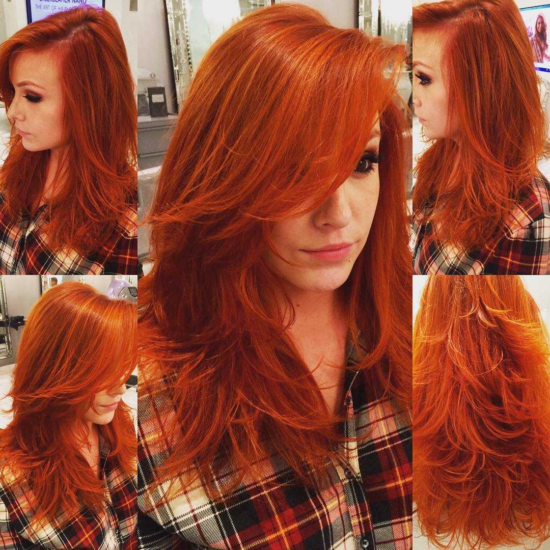 Оранжевый цвет волос: оттенки, как окрасить волосы
