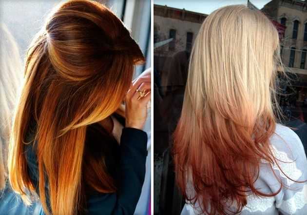 Темно-рыжий цвет волос: окрашивание краской, покрасить затемненным корни, покраска в черный из русого без осветления, до и после