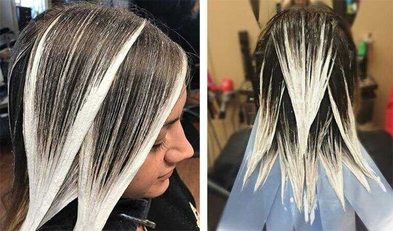 Мелирование на черные крашеные волосы: можно ли его сделать, какие техники выбрать, а также фото до и после процедуры и инструкция по выполнению