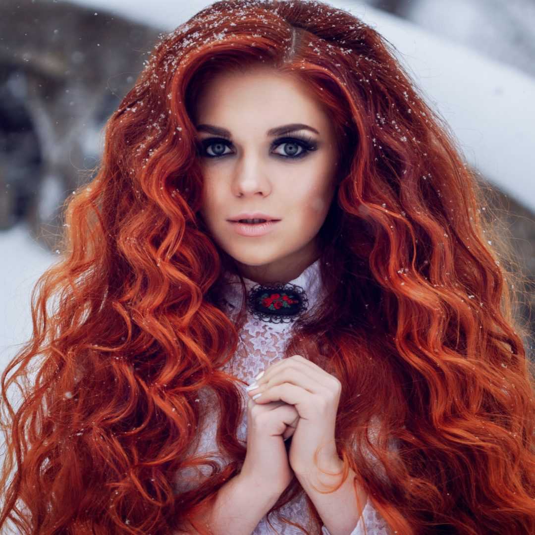 Рыжий цвет волос. оттенки, краска, прически, макияж | lookcolor