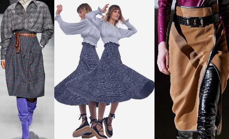 Модные женские юбки осень-зима 2021-2022: фото-обзор расцветок, фасонов, идеи луков